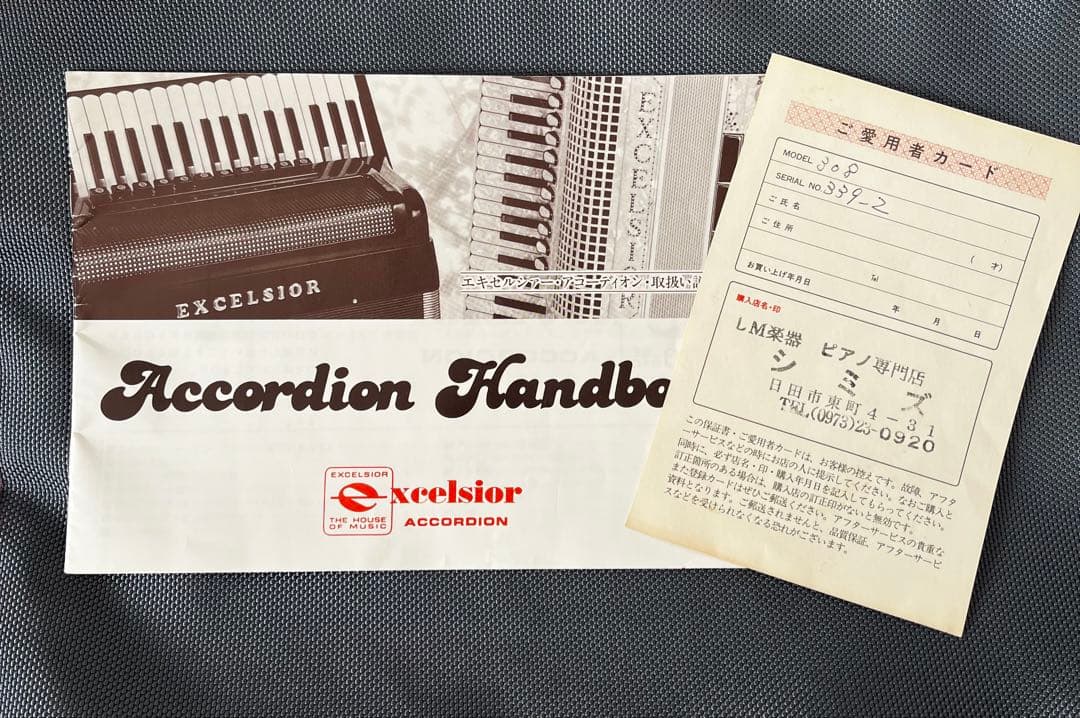 【超美品】EXCELSIOR アコーディオン イタリア製 Mod308