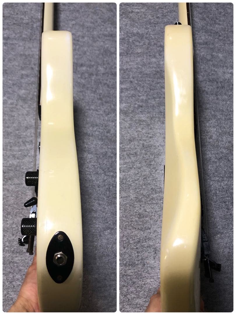 フル調整　アリアプロ2 VANGUARD ホワイト　フロイドローズ　エレキギター