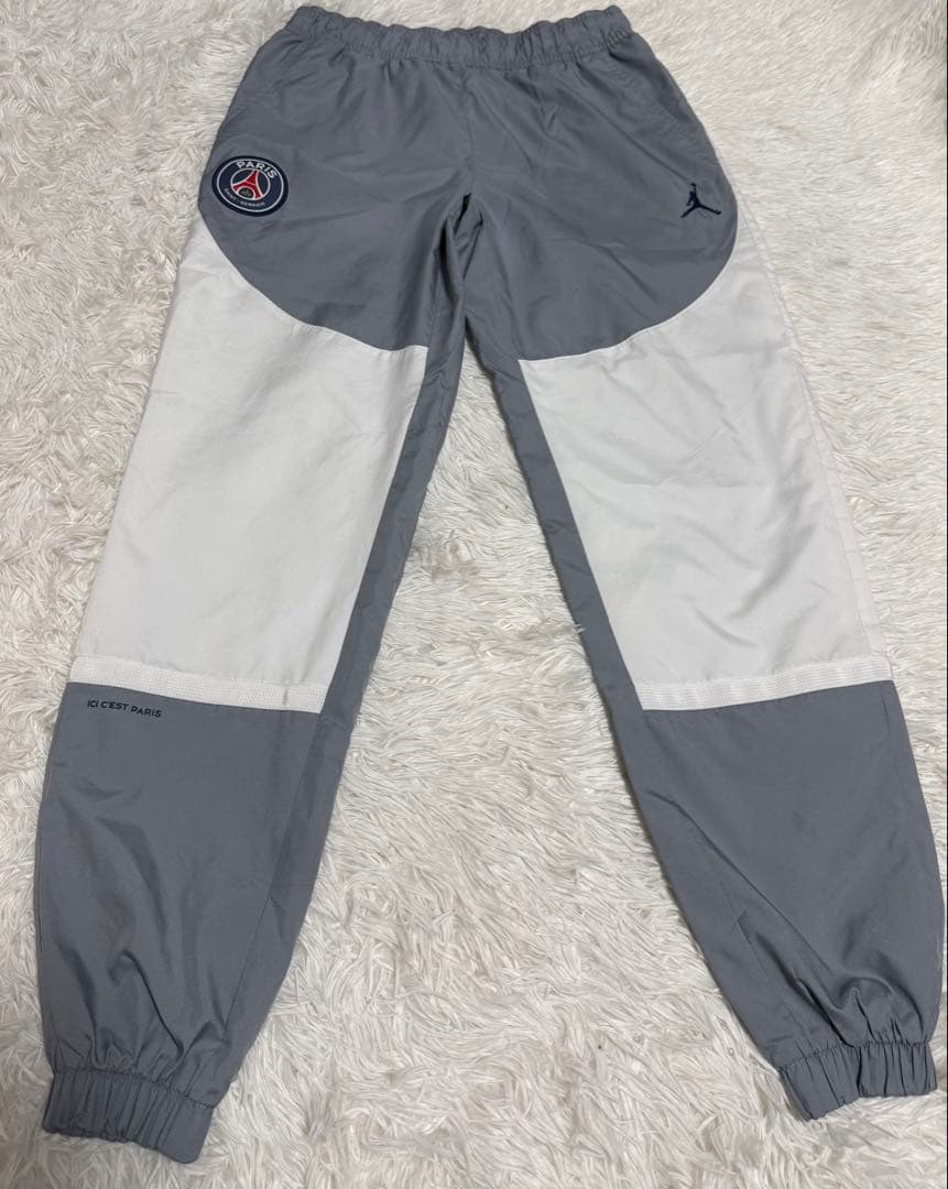 JORDAN PSG ナイロンパンツ グレー/ホワイト メンズ Mサイズ