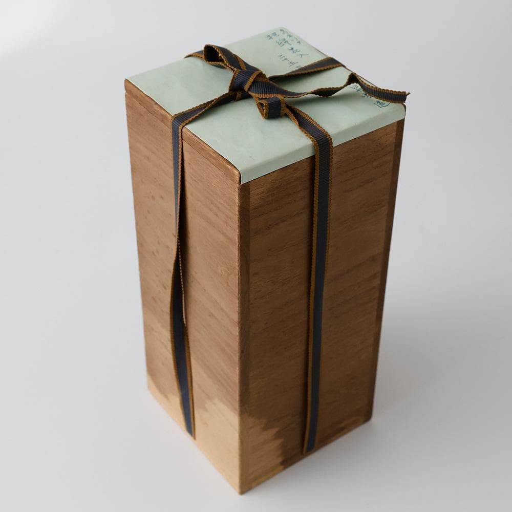 昇雲 底款 古銅 把綿花入 銅製花瓶 花入 花器 壷 茶道具 金属 748ｇ