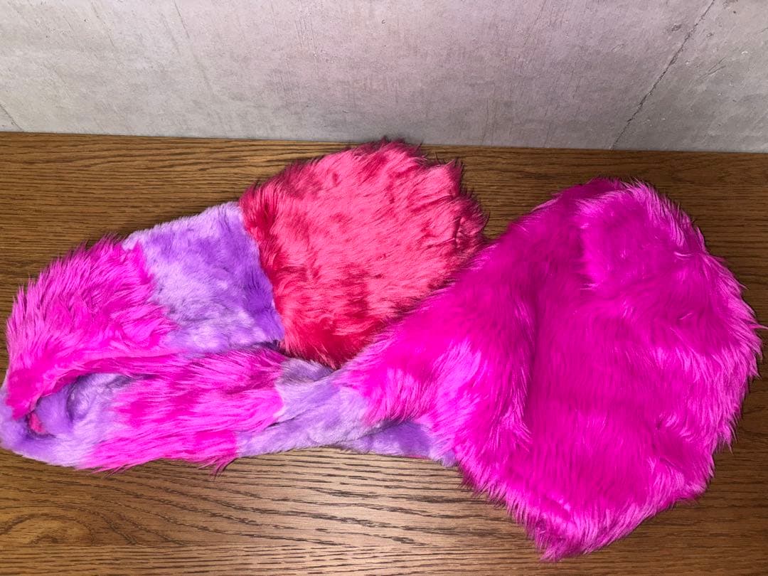 み*こ様 ディズニー チェシャ猫 マフラー ファンキャップ