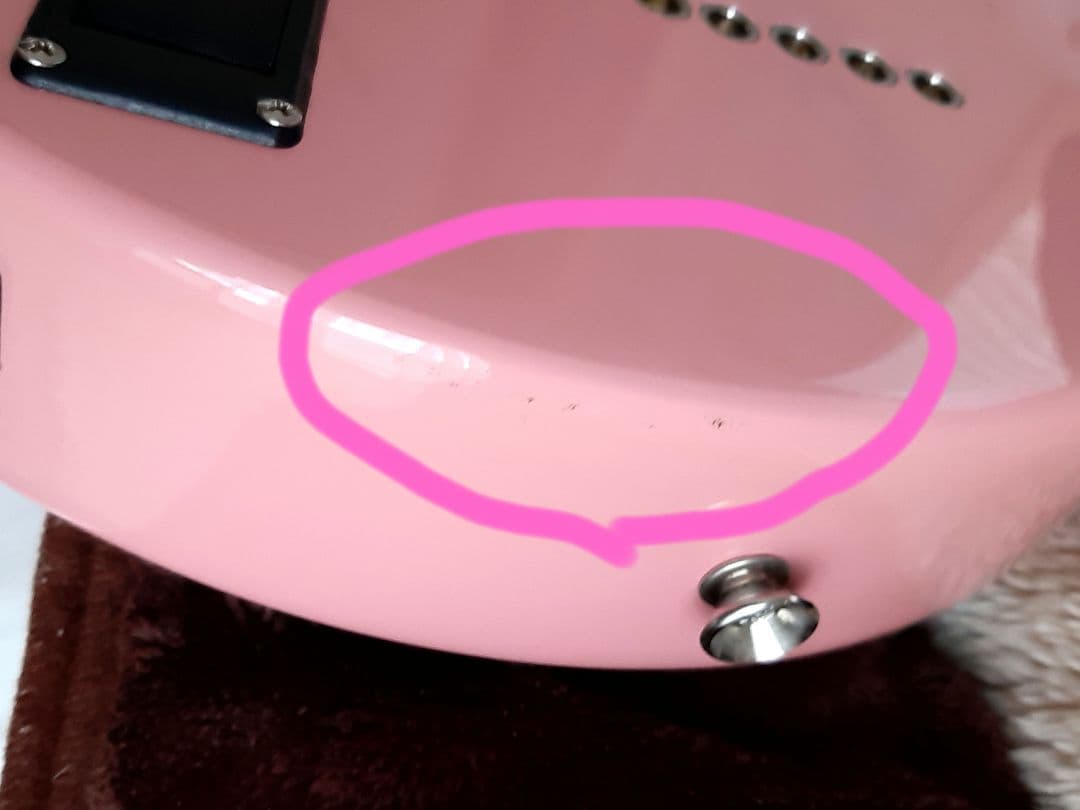 フェルナンデスZO-3 ピンク エレキギター スピーカー内蔵