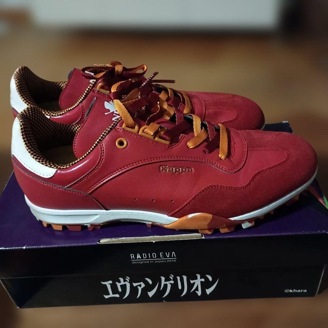 【即決値下げ】Kappa EVAコラボ レッド golf スニーカー