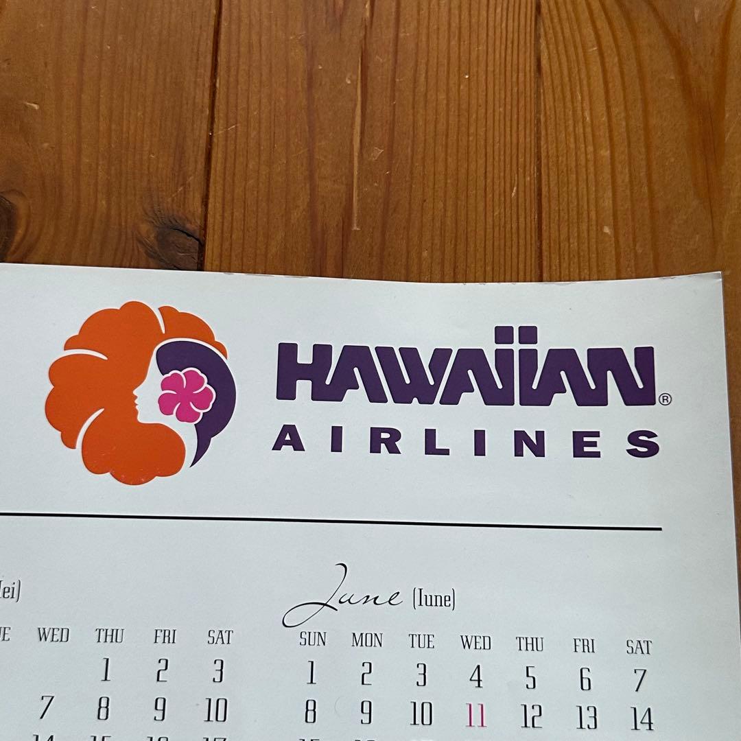 97年旧ロゴHAWAIIAN AIRハワイアン航空オリジナルカレンダーポスター5