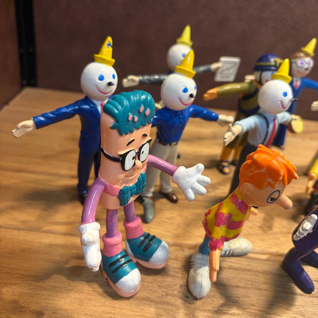 USAヴィンテージミールトイ　ジャックインザボックス　ベンダブルフィギュアセット