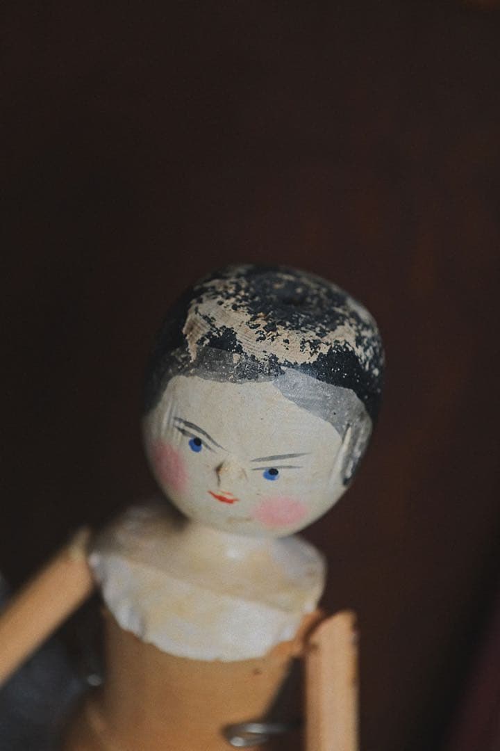 アンティーク ペグドール ウッデンドール 木製人形 ドイツ オランダ