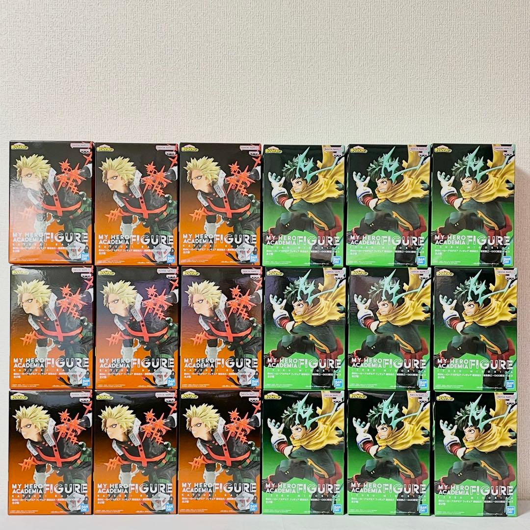 【18個セット】ヒロアカ　GiGO限定フィギュア　緑屋出久・爆轟克己