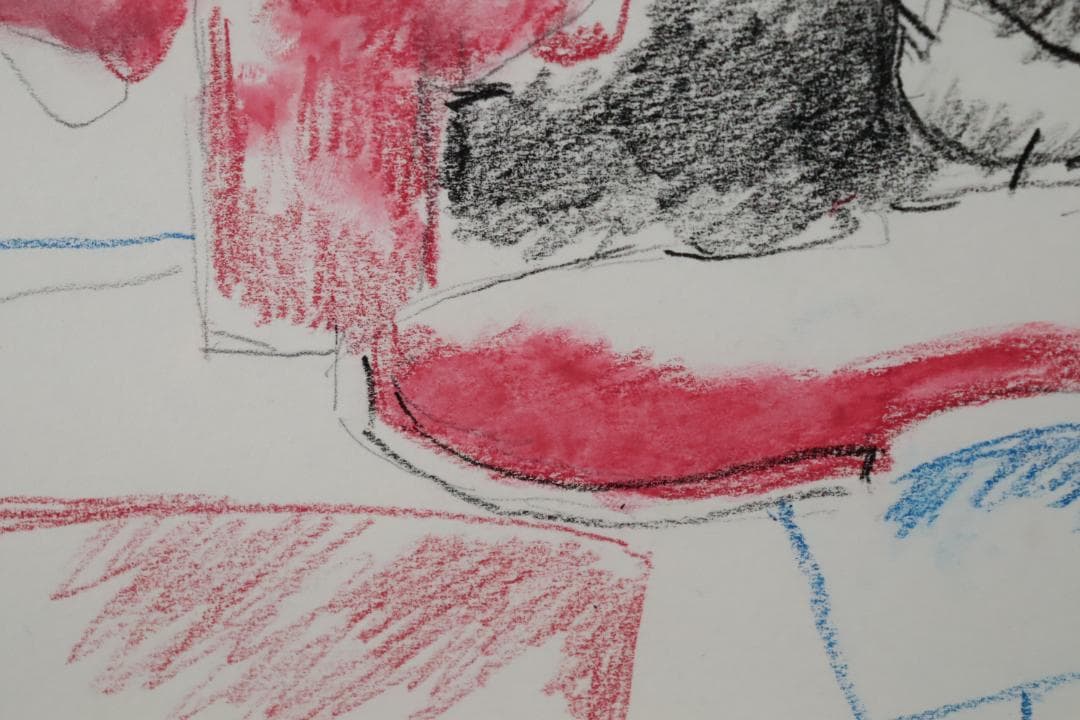 真作保証 ポール・ギヤマン 「馬に鳥に花にバイオリン」 肉筆 パステル画 希少品