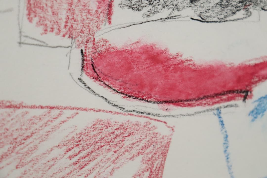 真作保証 ポール・ギヤマン 「馬に鳥に花にバイオリン」 肉筆 パステル画 希少品