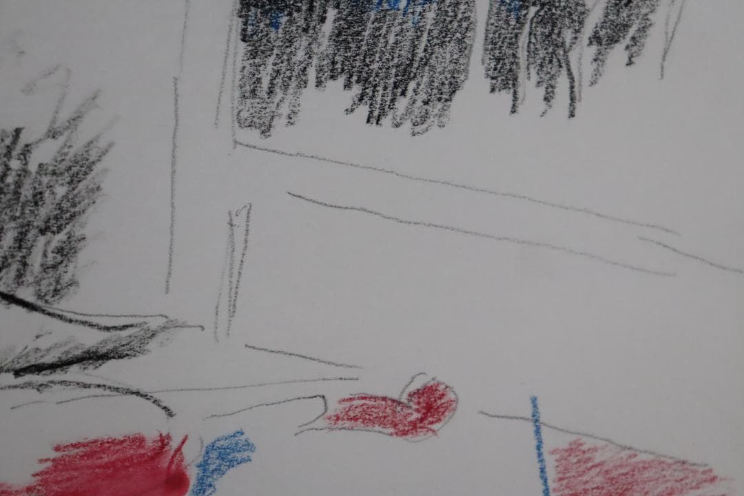 真作保証 ポール・ギヤマン 「馬に鳥に花にバイオリン」 肉筆 パステル画 希少品