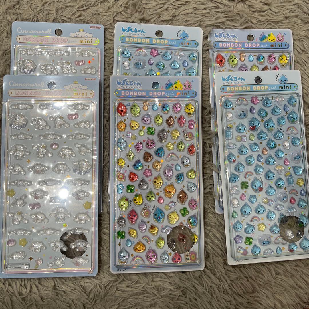 ボンボンドロップシール　たまごっち　サンリオ　しずくちゃん　正規品、正規購入