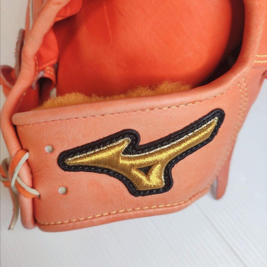 美品！ミズノプロ 硬式野球グローブ（オレンジ）