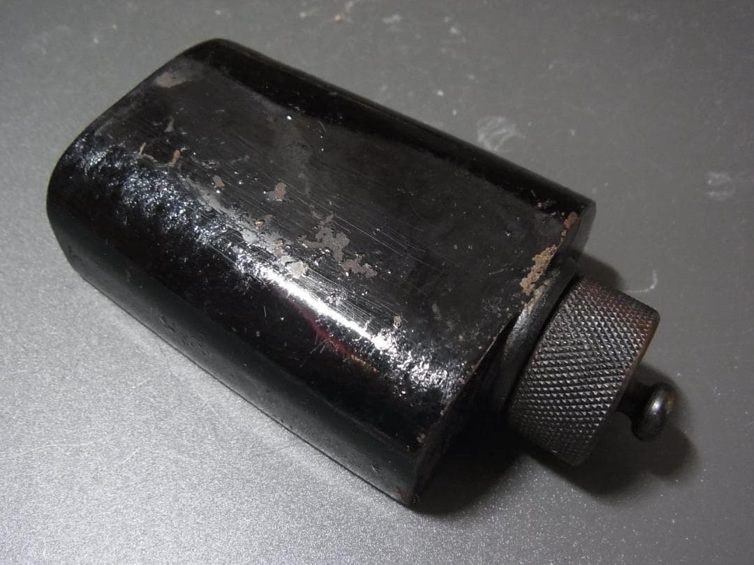 実物　希少な二重蓋！　陸軍　小銃用油壺　オイル缶　三八式歩兵銃