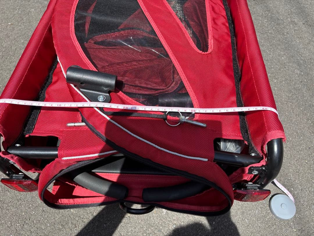 赤いペットカート　エアバギー　AirBuggy トゥインクル