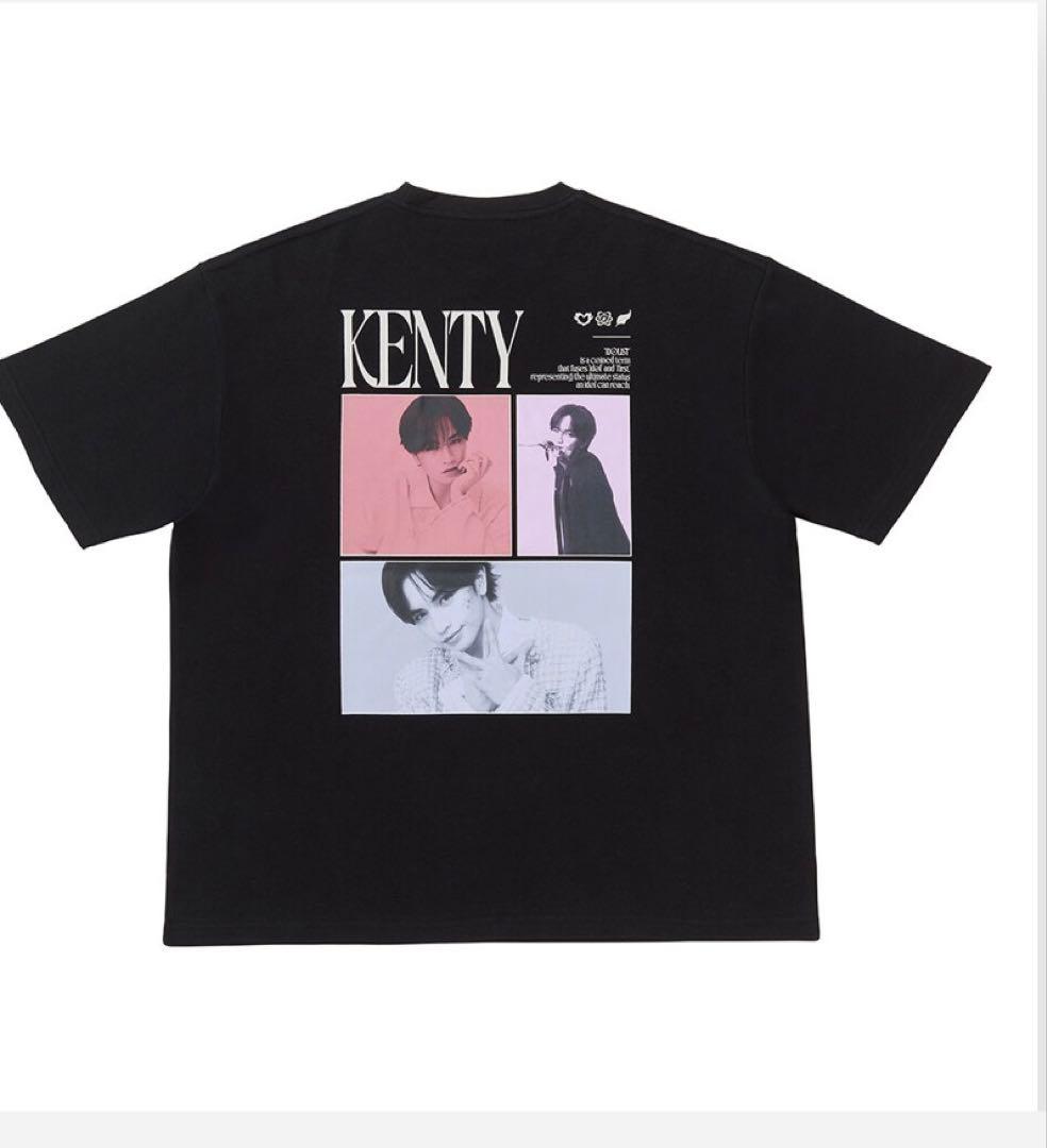 KENTY 写真プリント Tシャツ 黒