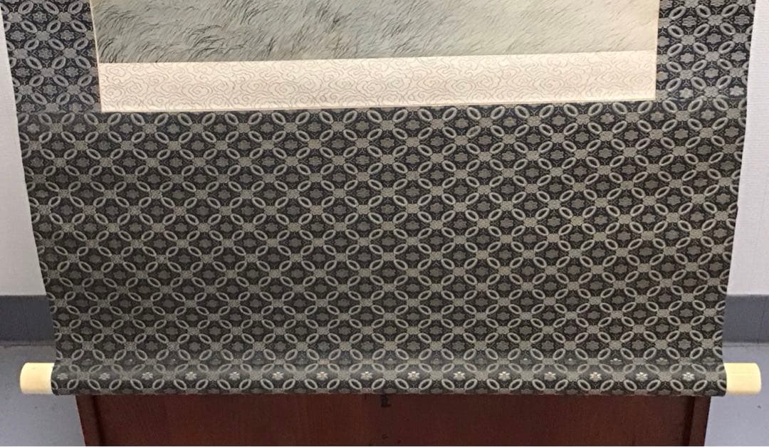 K茶道具　掛軸　二幅対「耕織図　双幀」　仿華山翁図　華僊作　共箱　S1001KJ