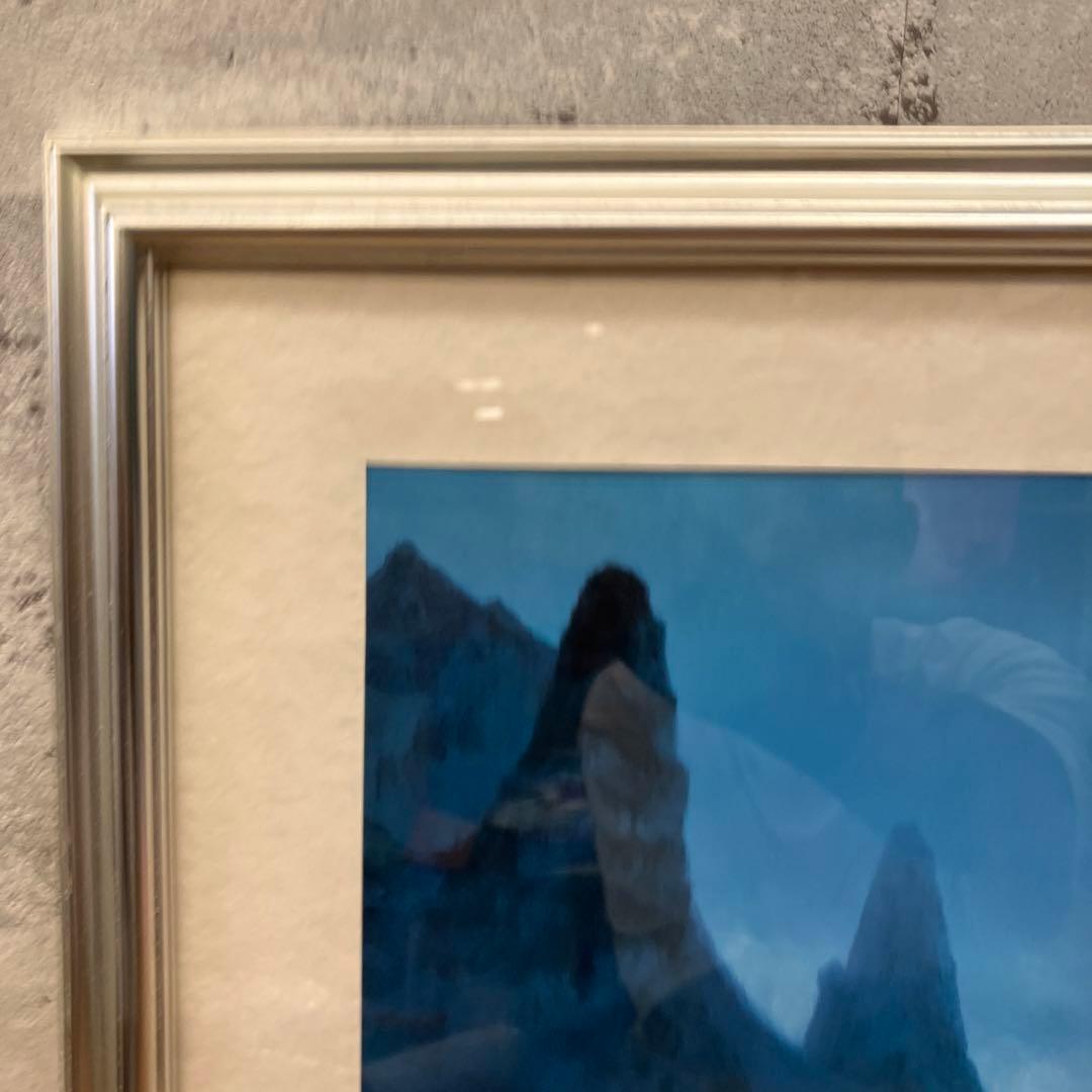 昭和レトロ 東山 魁い 雪月花月 復刻画 リトグラフ画 絵画 インテリア アート