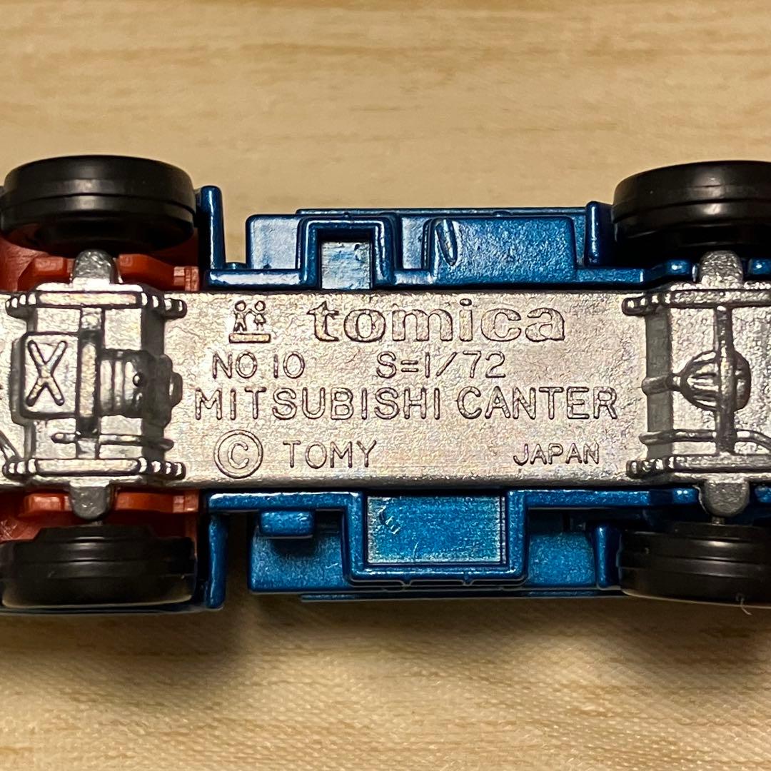 トミカ 三菱 キャンター ダンプトラック ブルー2 No10 1/72