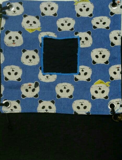 モモンガハウス(パンダ柄・青)  1900円