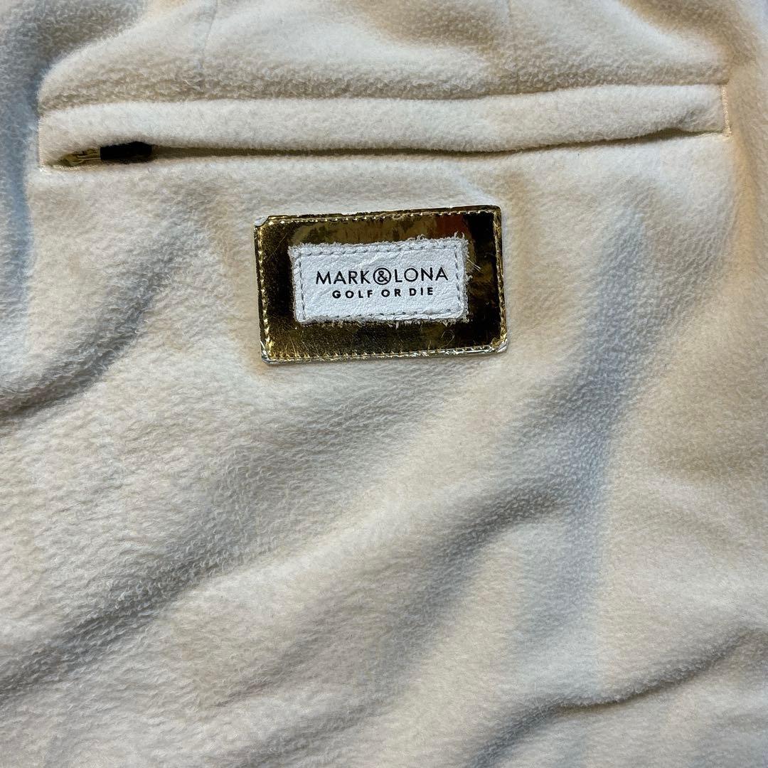 MARK&LONA マークアンドロナ フリースパンツ ロング ゴルフ 白 防風