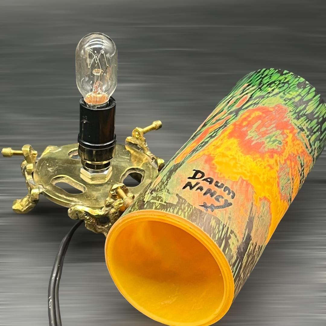 ドームナンシー　卓上照明　アンテルカレール　被せガラス　高さ18cm