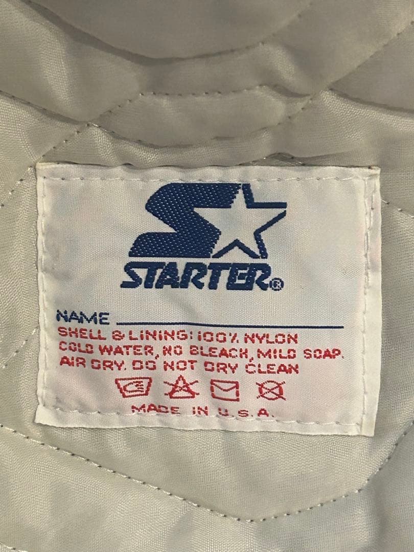 USA製 レイダース スターター ナイロンスタジアムジャンパー M