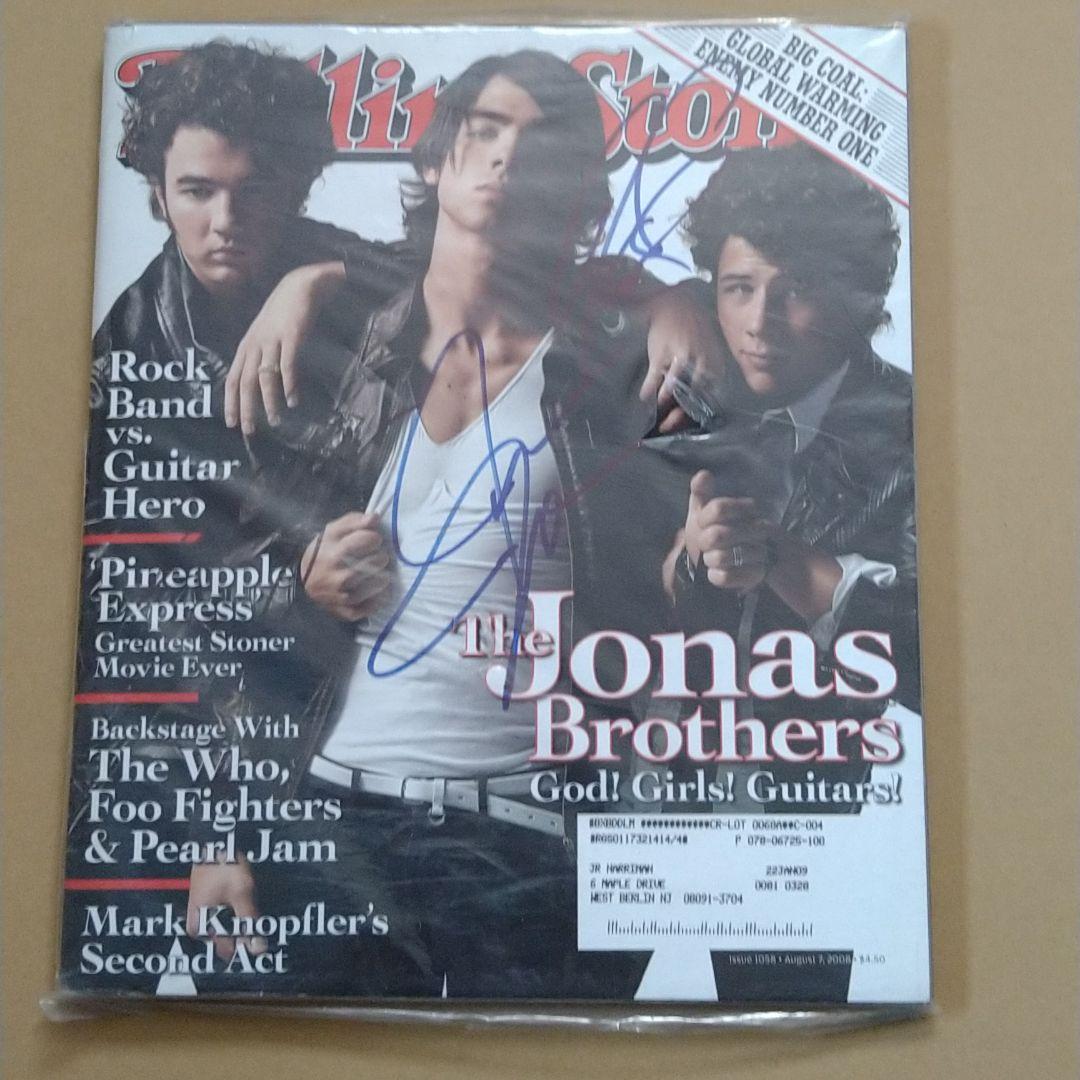 サイン入り　海外雑誌　Jonas Brothers