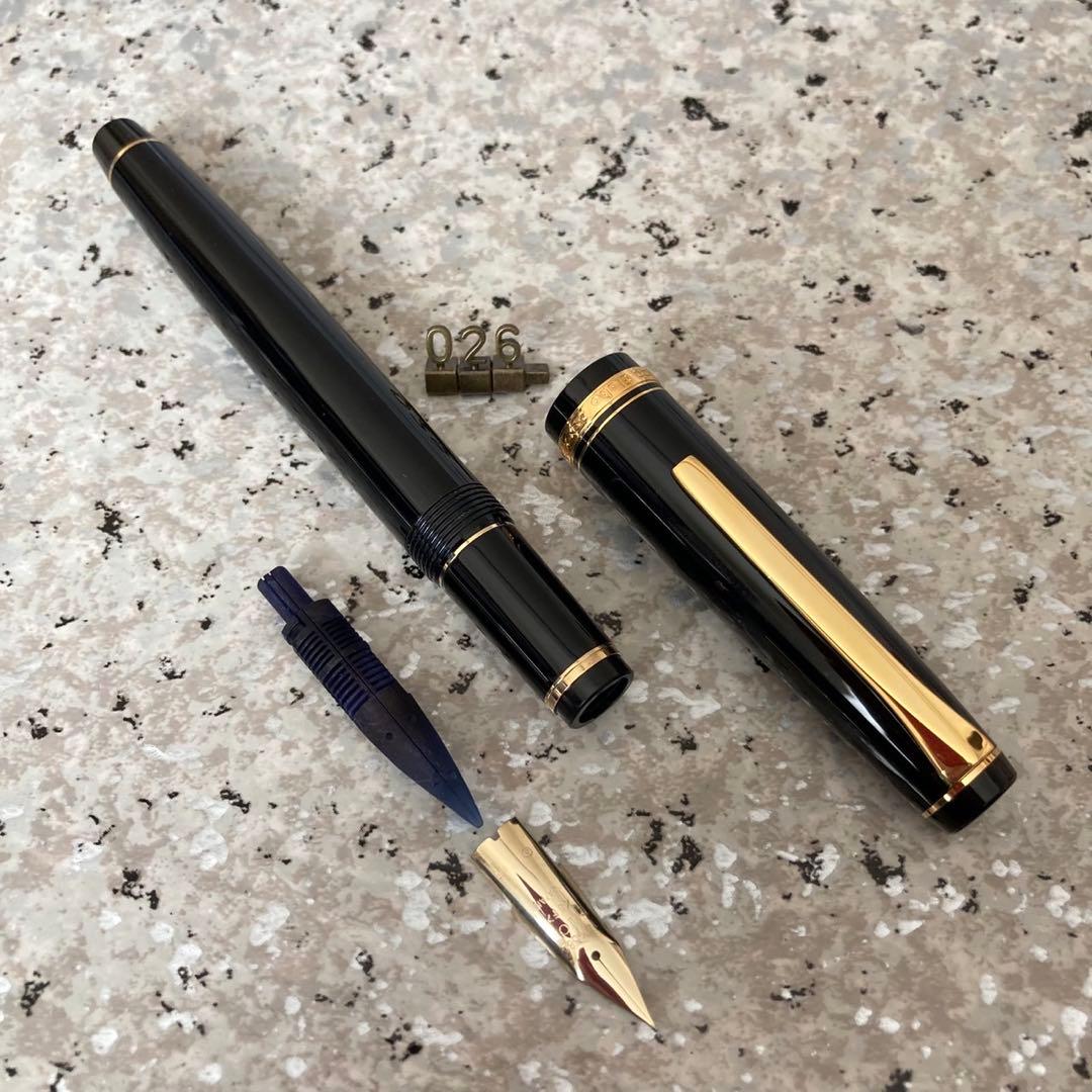 #026 オーバーホール済み 万年筆 PILOT パイロット エラボー 14k