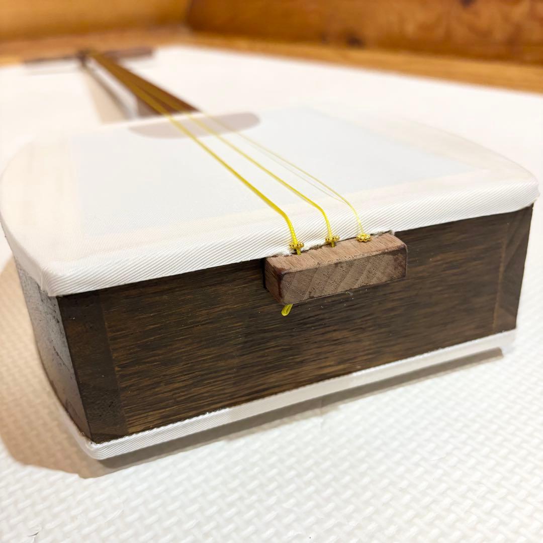 【美品】しゃみせん楽家 富山楽家 SHABO シャボ 稽古用 三味線 中細棹