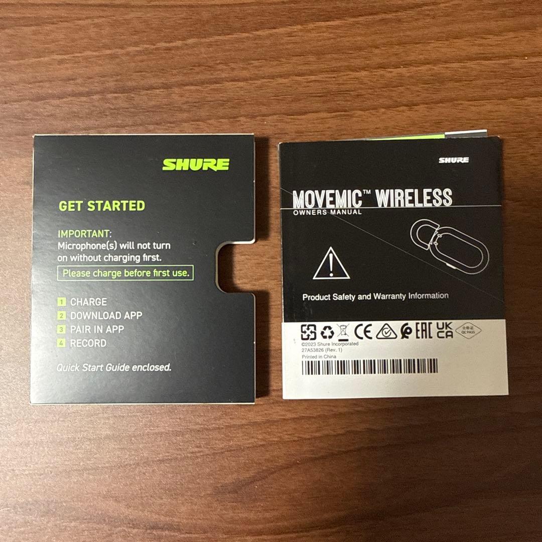 SHURE MOVEMIC ONE ワイヤレスマイク