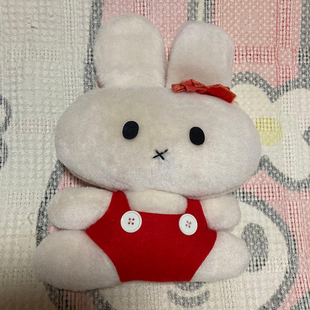 昭和レトロ　ウサギ　ぬいぐるみ　中古品　メーカー名不明　サンリオかな？