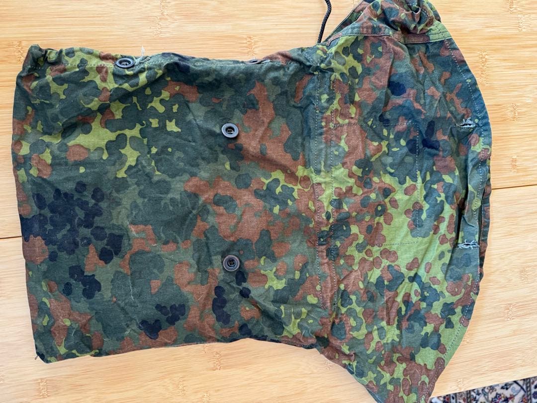 h*o様 美品　ドイツ軍フレクターンカモポンチョテント　収納袋付き