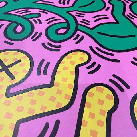 額装品/Tree of Life 1985 キース ヘリング/アートポスター