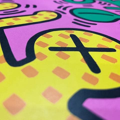 額装品/Tree of Life 1985 キース ヘリング/アートポスター