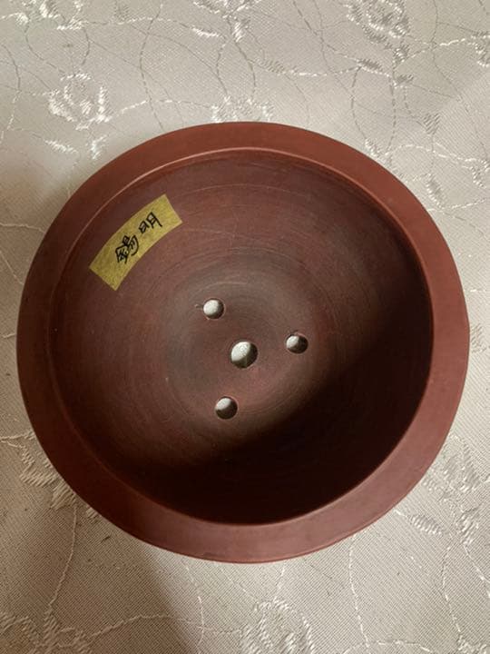 中国鉢　丸　カゴ　盆栽鉢