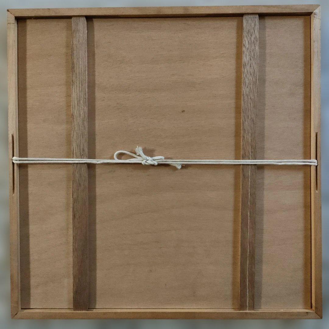 沖縄芭蕉布 紅型（びんがた）染付 円形花柄紋様　伝統工芸品