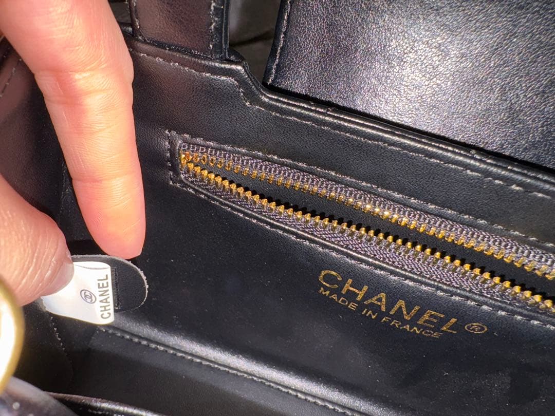 ♡美品♡ ブラック キルティング ハンドバッグ　ノベルティ