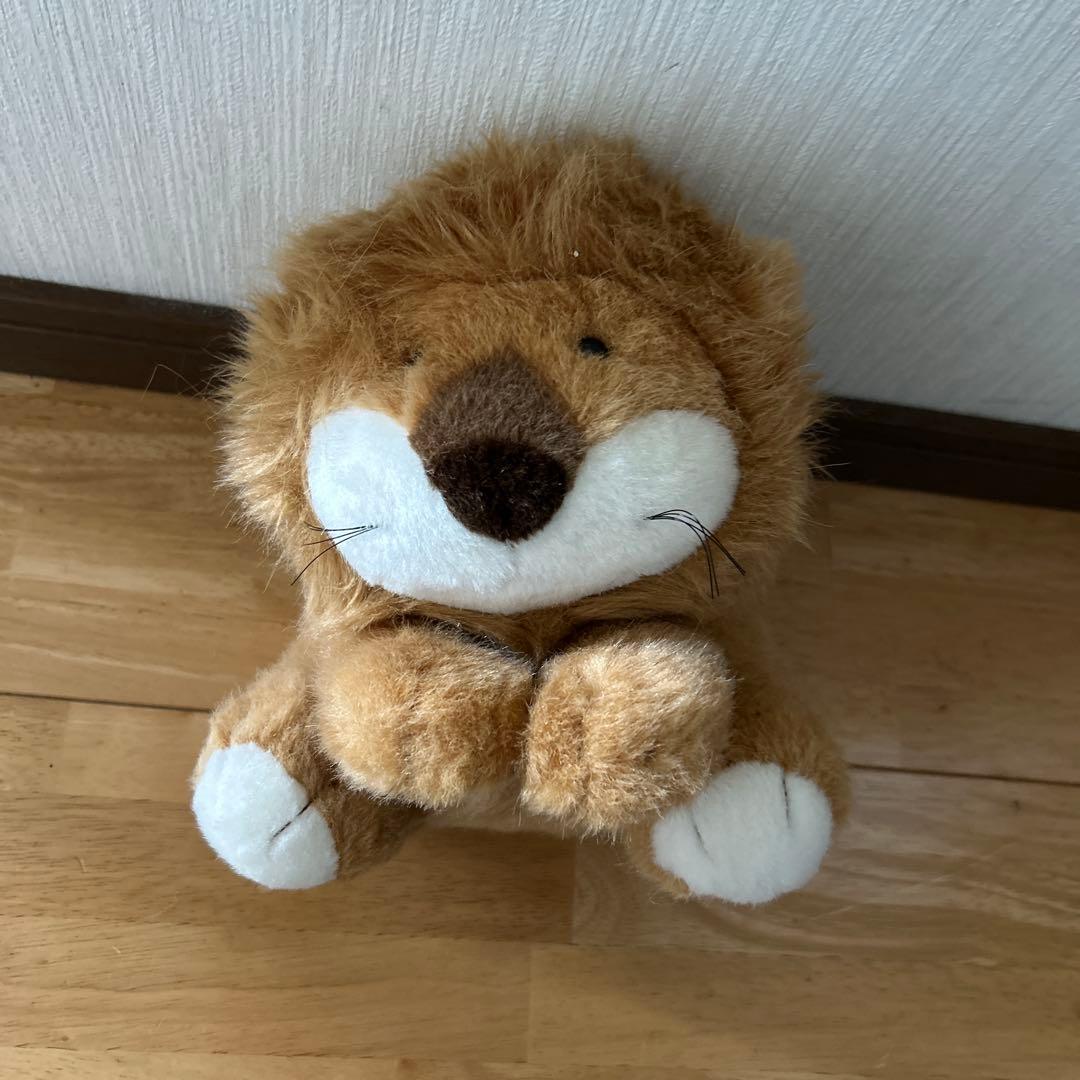 ライオン　ぬいぐるみ　ジョイフルメイト　昭和　レトロ　たけのこ　アニマル　動物