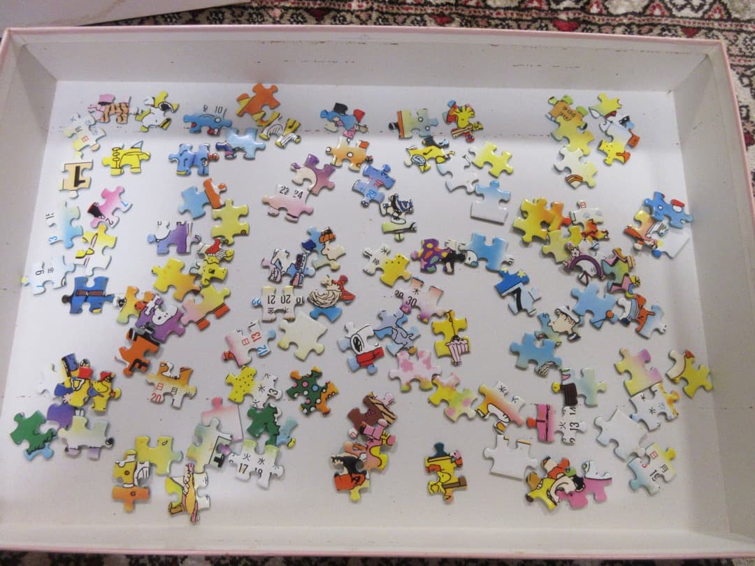 【中古品】スヌーピーカレンダージグソーパズル　1994年版 1000ピース