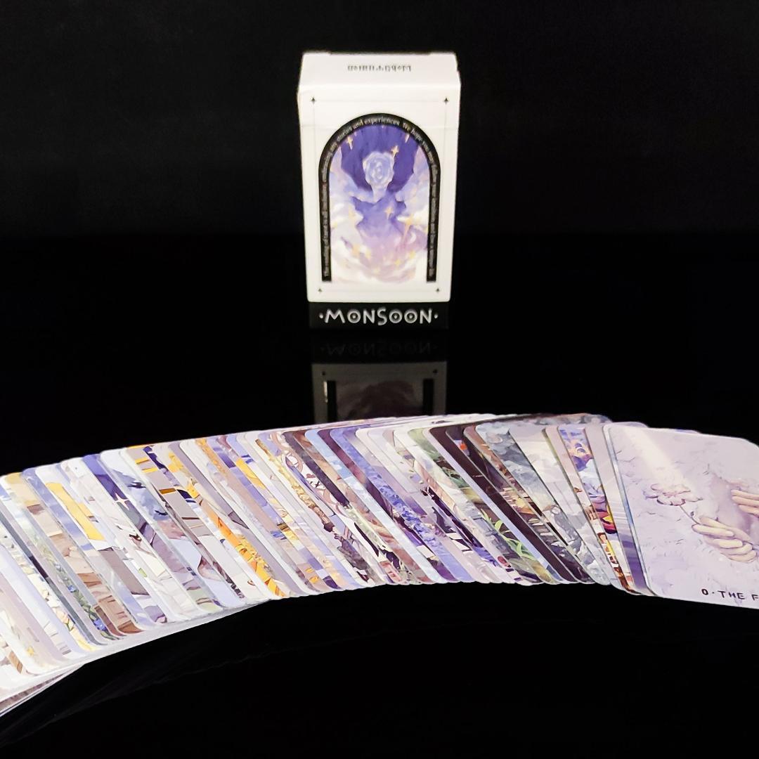 【正規品タロットカード】超レア✨クラファン完売品✨雨と光が織りなすデッキ／ミニ版