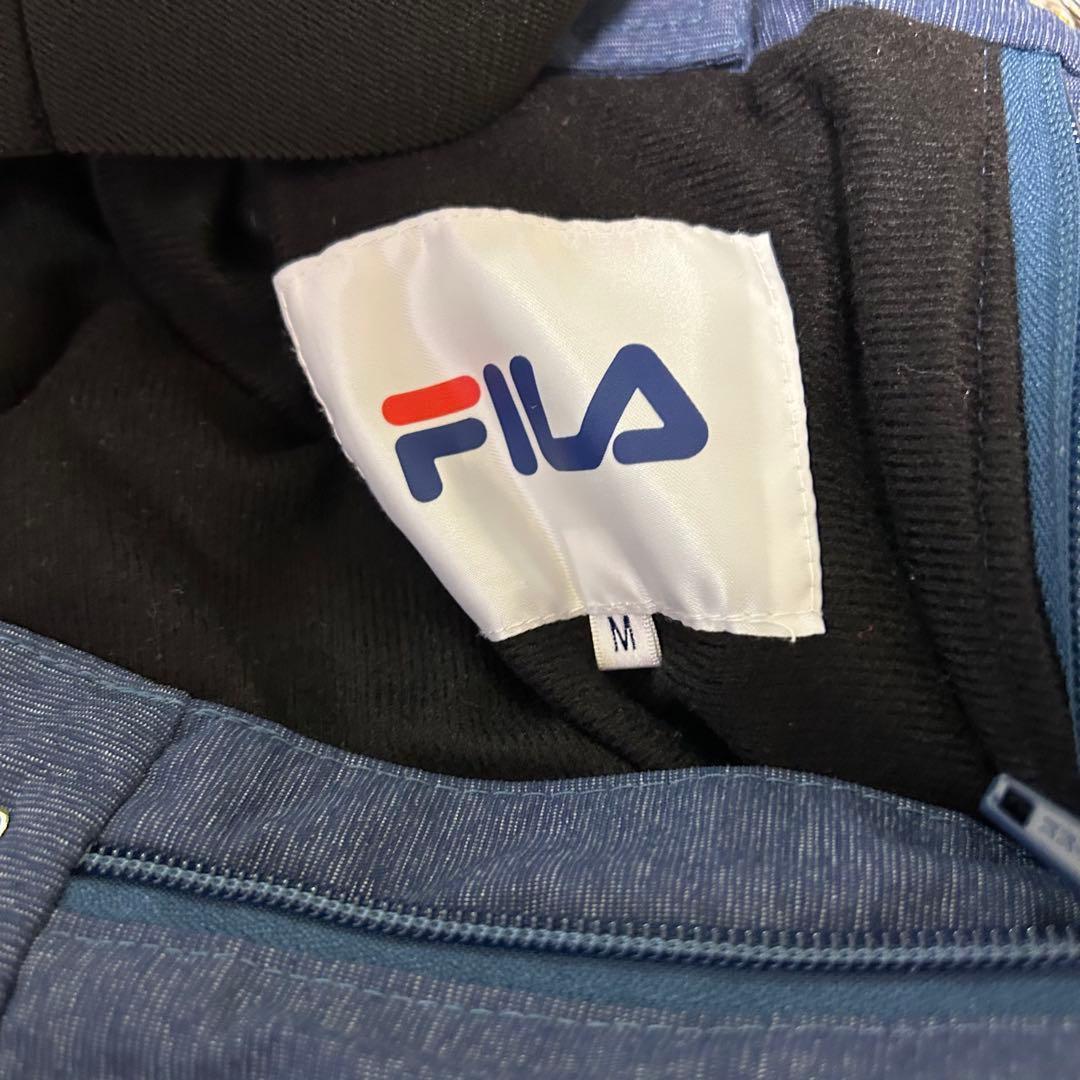 FILA フィラ スキー スノーボード ウェア 総柄 千鳥柄 トリコロール M