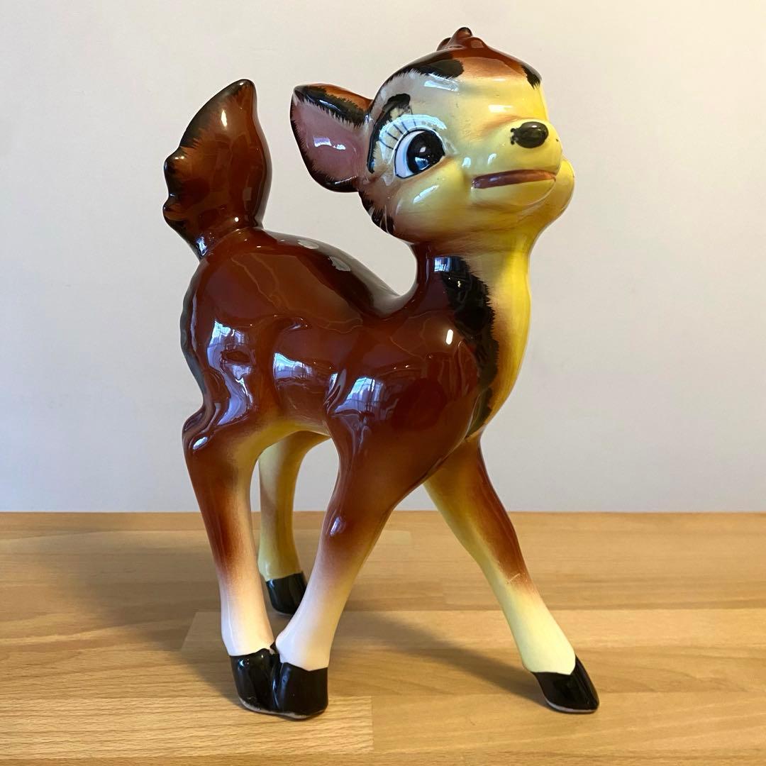 ★即日発送 アンティーク バンビ 陶器 置物 ヴィンテージ