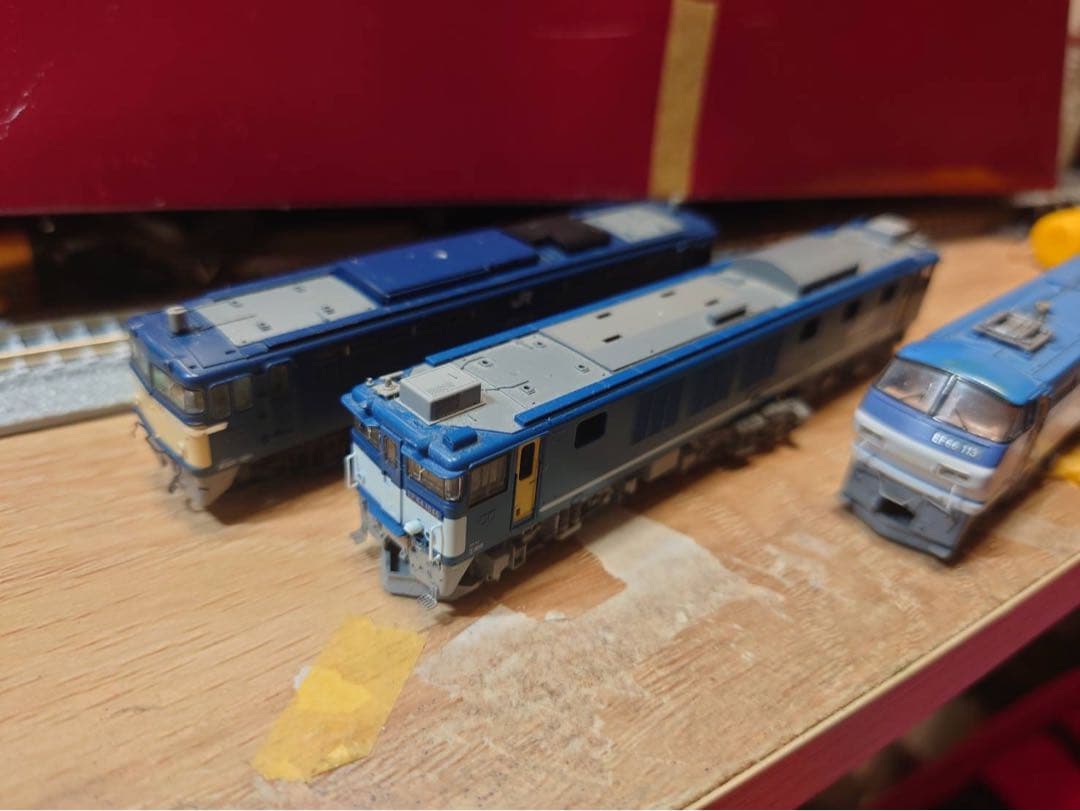 ジャンク品貨物列車 コンテナ 機関車ジャンク現状品