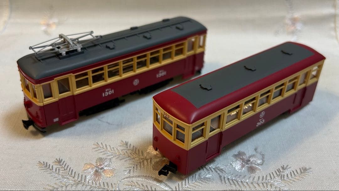 トミーテック 富井電鉄　猫屋線 直通用路面電気機関車＋客車/貨車セット　2両2点