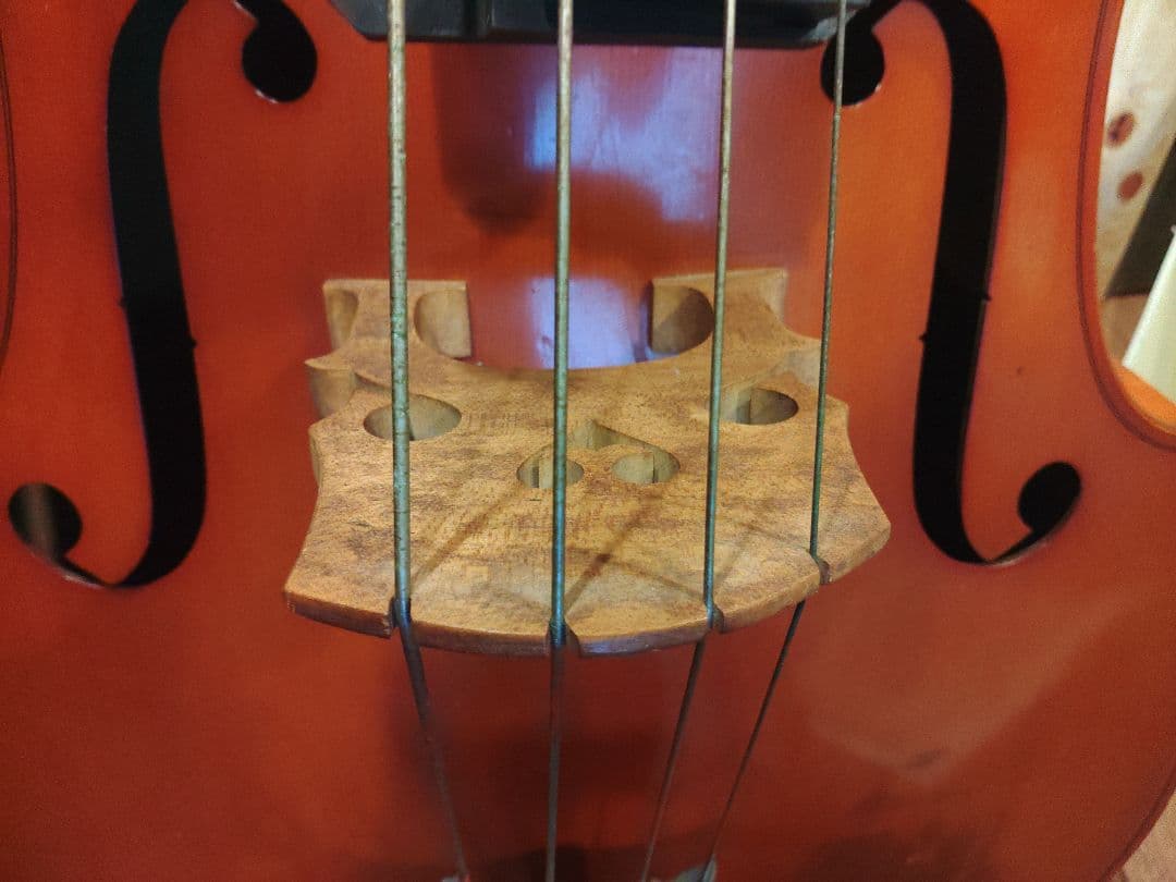 コントラバスウッドベース SUZUKI4/4サイズgold999購入はコメ下さい