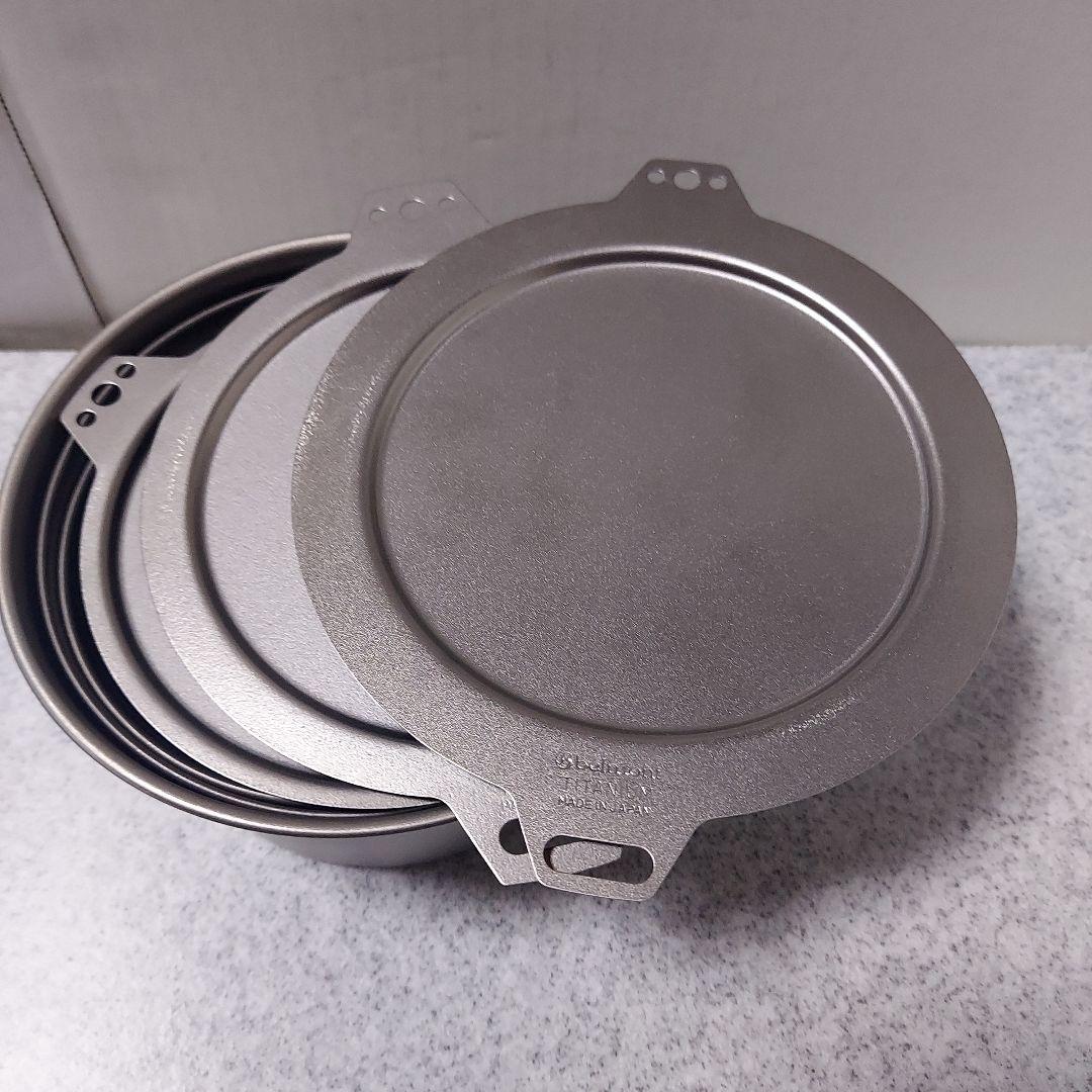 ベルモント チタン シェラカップ　深型　蓋付き３個セット