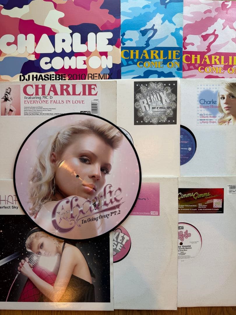 Charlie レコード 10枚ピクチャー盤/リミックス含む DJ HASEBE