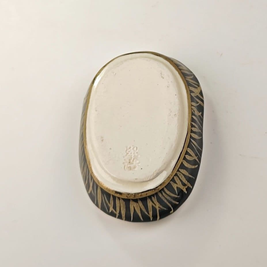 ウ316 香合『翠浩造』『笠牛　色絵香合　共箱』茶道具