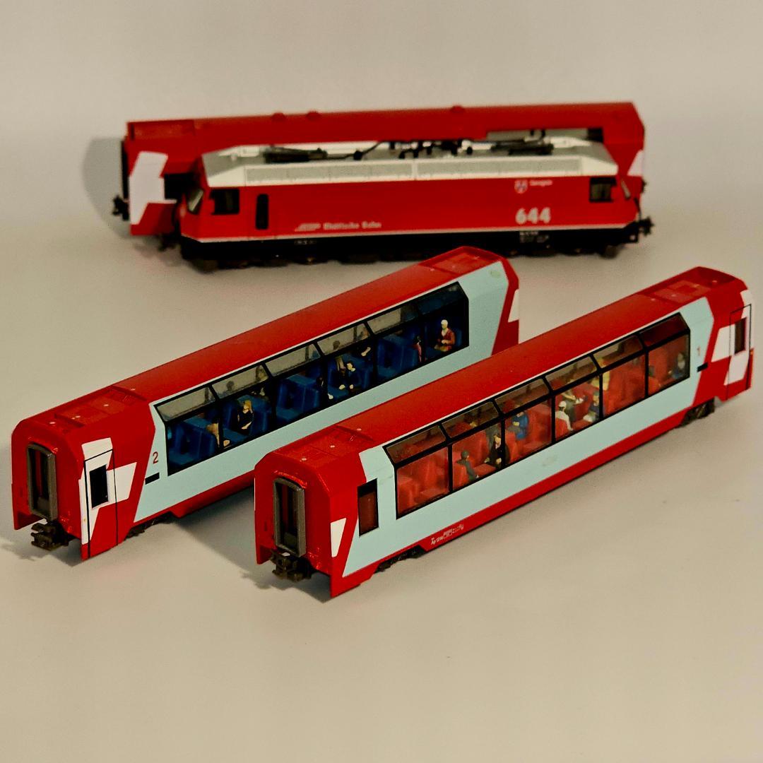 KATO 10-1145 アルプスの氷河特急 基本３両、パノラマバー　４輌組み