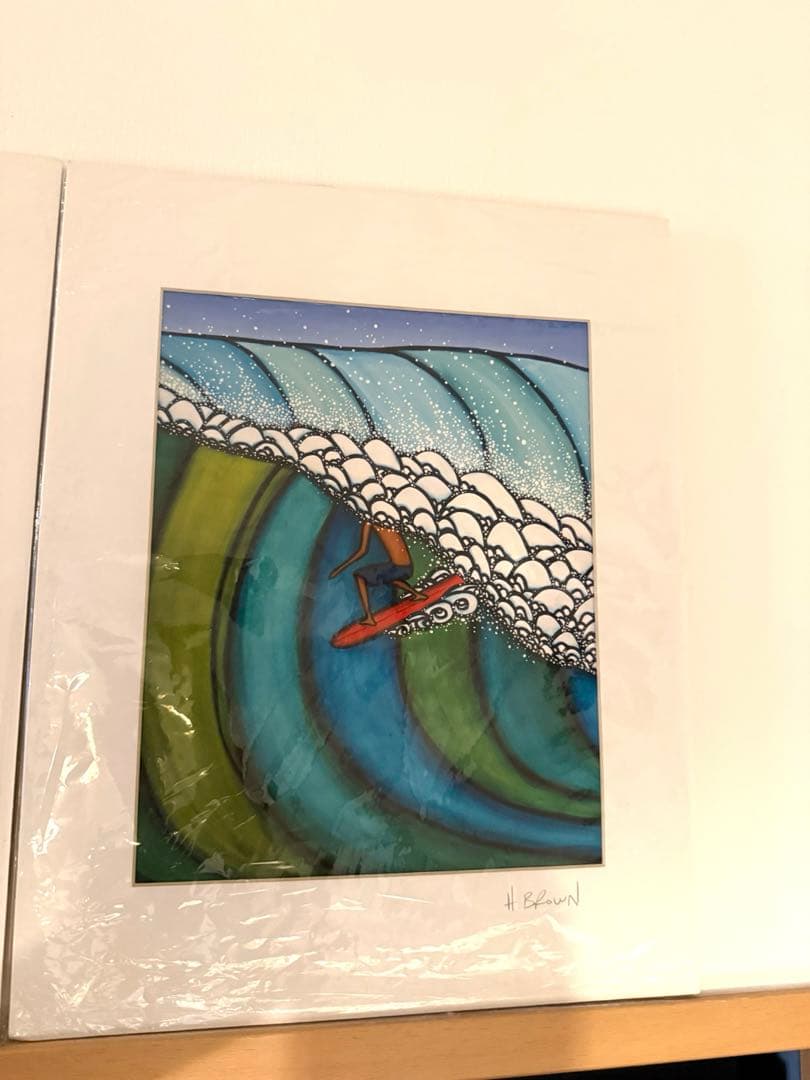 ヘザーブラウン☆サーフィンアート　未使用品（袋入り）